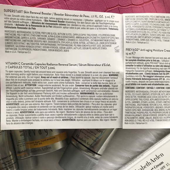 Elizabeth Arden NEW 8 Pc GWP Pink Faux Crocodile Leather Cosmetic Bag ~ Prevage - Picture 8 of 11